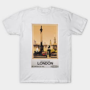 London - Vintage Railway Travel Poster - 1948-1965 T-Shirt